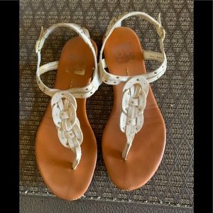 Leather studded sandals